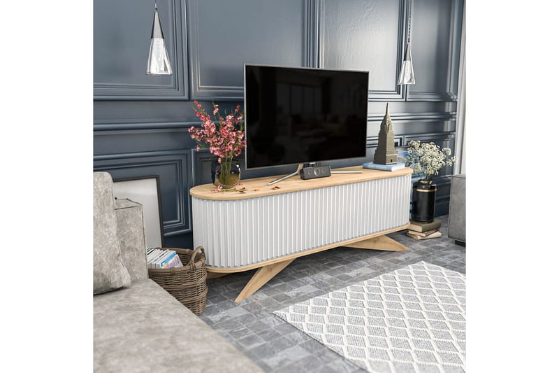 Andifli Tv-bänk 180x60 cm - Blå - Möbler - TV- & Mediamöbler - TV bänk & mediabänk