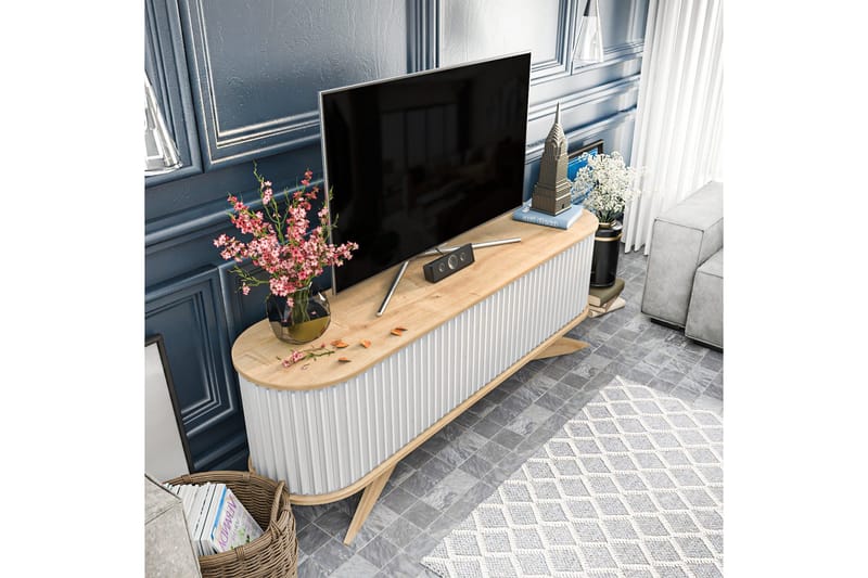 Andifli Tv-bänk 180x60 cm - Blå - Möbler - TV- & Mediamöbler - TV bänk & mediabänk