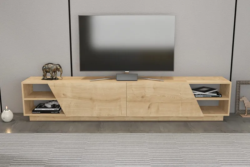 Andifli Tv-bänk 240x47,4 cm - Brun - Möbler - TV- & Mediamöbler - TV bänk & mediabänk