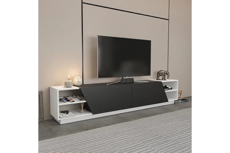 Andifli Tv-bänk 240x47,4 cm - Vit - Möbler - TV- & Mediamöbler - TV bänk & mediabänk