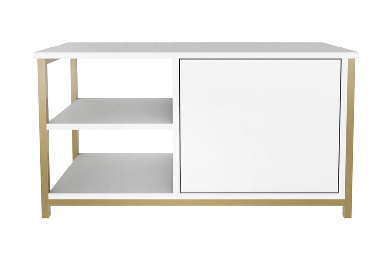 Andifli Tv-bänk 89,6x50,8 cm - Guld - Möbler - TV- & Mediamöbler - TV bänk & mediabänk