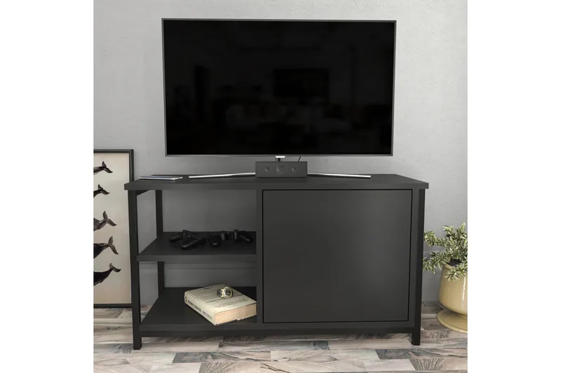 Andifli Tv-bänk 89,6x50,8 cm - Svart - Möbler - TV- & Mediamöbler - TV bänk & mediabänk
