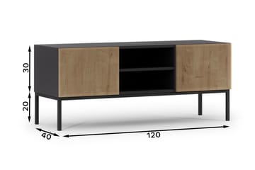 Anjal Tv-bänk 40 cm - Ek - Möbler - TV- & Mediamöbler - TV bänk & mediabänk