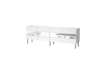 Arioch Golvstående TV Bänk 180 cm med Förvaring i Målat Trä - Vit - Möbler - TV- & Mediamöbler - TV bänk & mediabänk