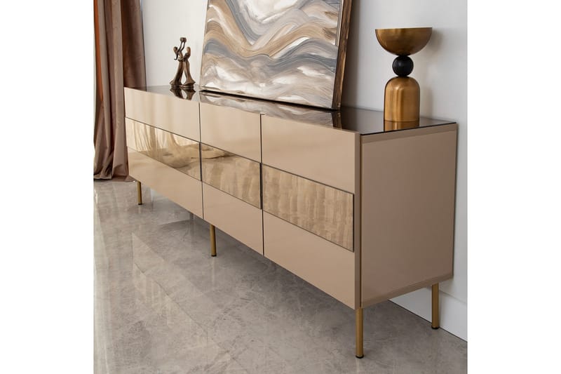 Arioch Tv-bänk 180 cm - Brons - Möbler - TV- & Mediamöbler - TV bänk & mediabänk