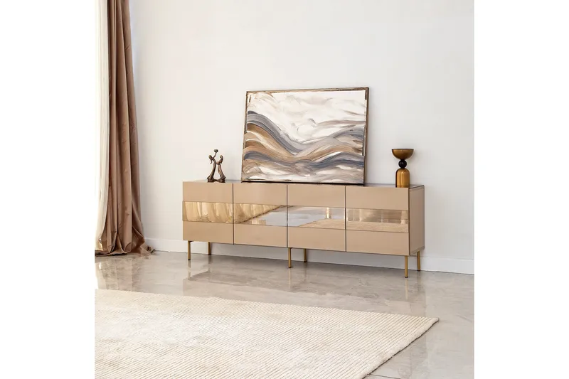 Arioch Tv-bänk 180 cm - Brons - Möbler - TV- & Mediamöbler - TV bänk & mediabänk