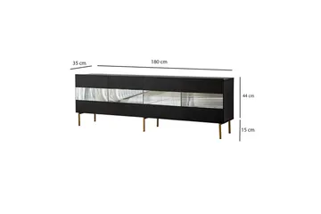 Arioch Tv-bänk 180 cm - Grå - Möbler - TV- & Mediamöbler - TV bänk & mediabänk
