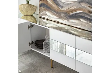 Arioch Tv-bänk 180 cm - Guld - Möbler - TV- & Mediamöbler - TV bänk & mediabänk