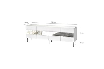 Arioch Tv-bänk 180 cm - Silver - Möbler - TV- & Mediamöbler - TV bänk & mediabänk