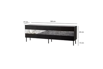 Arioch Tv-bänk 180 cm - Svart - Möbler - TV- & Mediamöbler - TV bänk & mediabänk