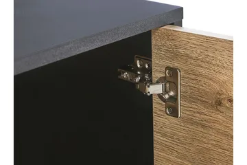 Arkley TV-bänk 160x41 cm - Svart/Ljusbrun - Möbler - TV- & Mediamöbler - TV bänk & mediabänk