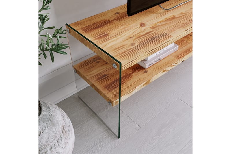 Assanisa Tv-bänk 120 cm - Natur/Svart - Möbler - TV- & Mediamöbler - TV bänk & mediabänk