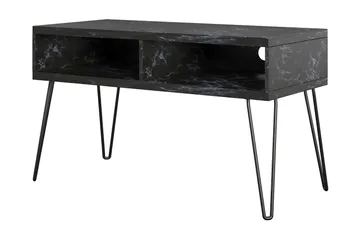 Athena Tv-bänk 107x50 cm Svart/Marmormönster - Novogratz - Möbler - TV- & Mediamöbler - TV bänk & mediabänk