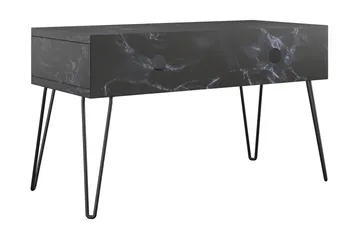 Athena Tv-bänk 107x50 cm Svart/Marmormönster - Novogratz - Möbler - TV- & Mediamöbler - TV bänk & mediabänk