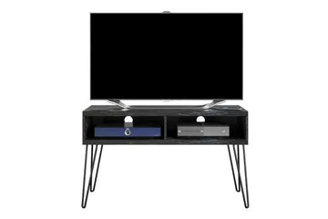 Athena Tv-bänk 107x50 cm Svart/Marmormönster - Novogratz - Möbler - TV- & Mediamöbler - TV bänk & mediabänk