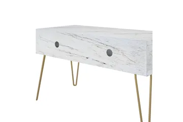 Athena Tv-bänk 107x50 cm Vit/Marmormönster - Novogratz - Möbler - TV- & Mediamöbler - TV bänk & mediabänk