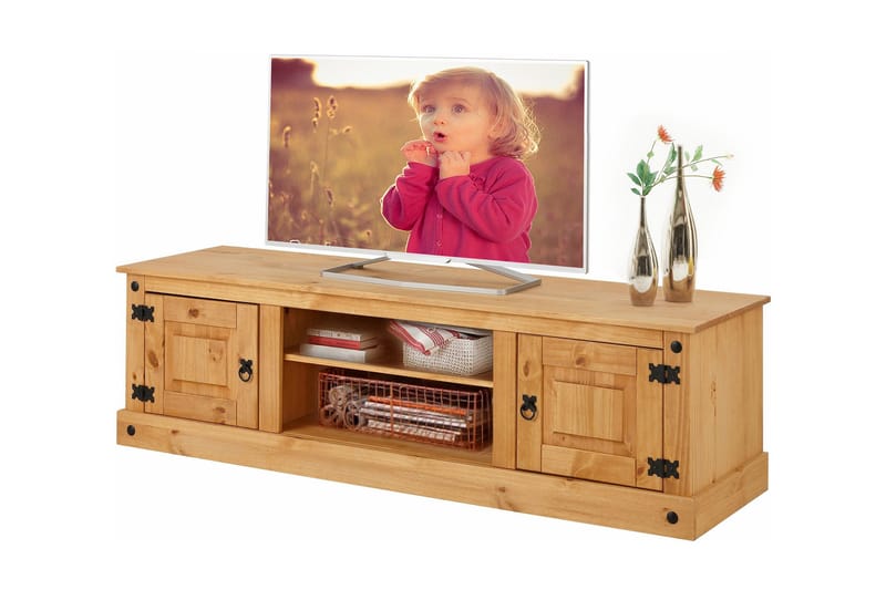 Ayala TV-bänk 160 cm - Ljusbrun - Möbler - TV- & Mediamöbler - TV bänk & mediabänk
