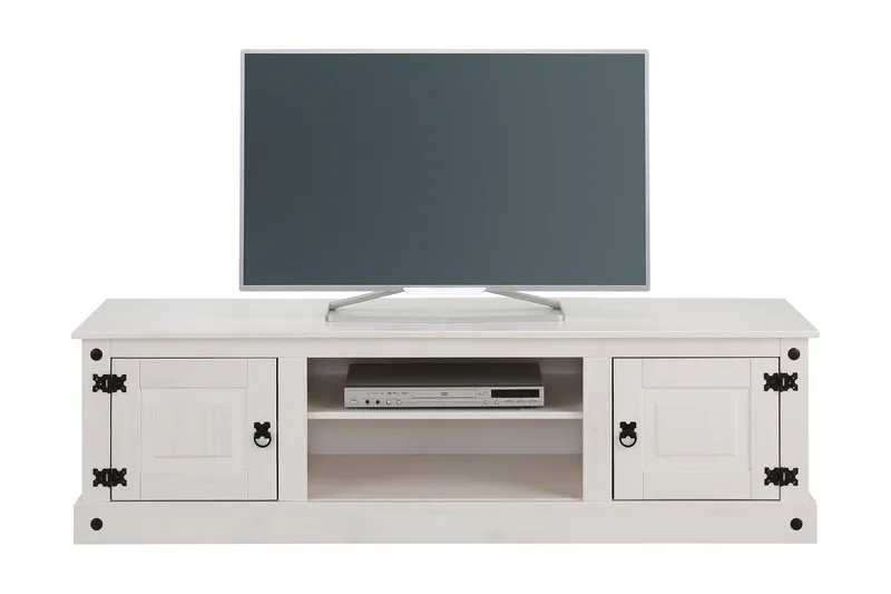 Ayala TV-bänk 160 cm - Vit - Möbler - TV- & Mediamöbler - TV bänk & mediabänk
