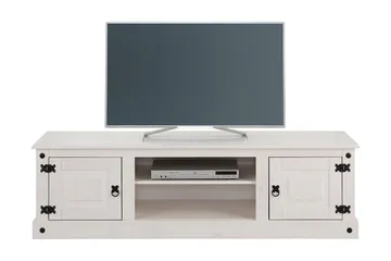 Ayala TV-bänk 160 cm - Vit - Möbler - TV- & Mediamöbler - TV bänk & mediabänk