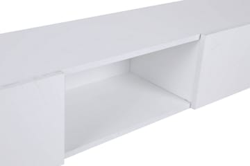 Bawinkel Vägghängd Tv-bänk 180 cm med Förvaring i Målat Trä - Vit - Möbler - TV- & Mediamöbler - TV bänk & mediabänk