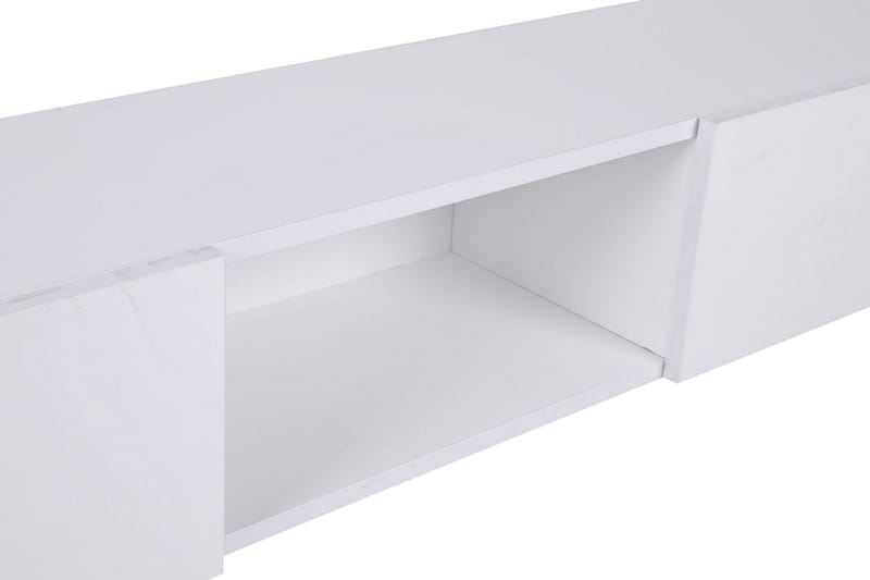 Bawinkel Vägghängd Tv-bänk 180 cm med Förvaring i Målat Trä - Vit - Möbler - TV- & Mediamöbler - TV bänk & mediabänk