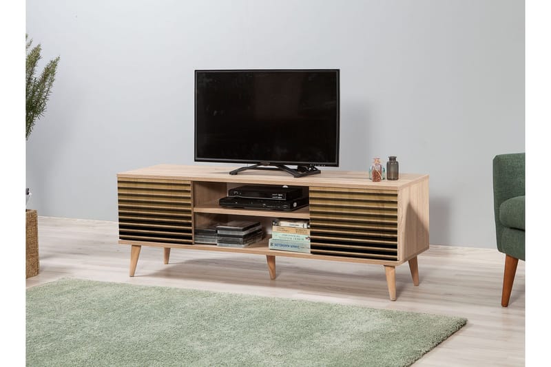 Brokind TV-Bänk 140 cm - Brun - Möbler - TV- & Mediamöbler - TV bänk & mediabänk