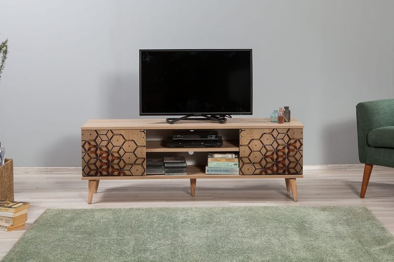 Brokind TV-Bänk 140 cm - Brun - Möbler - TV- & Mediamöbler - TV bänk & mediabänk