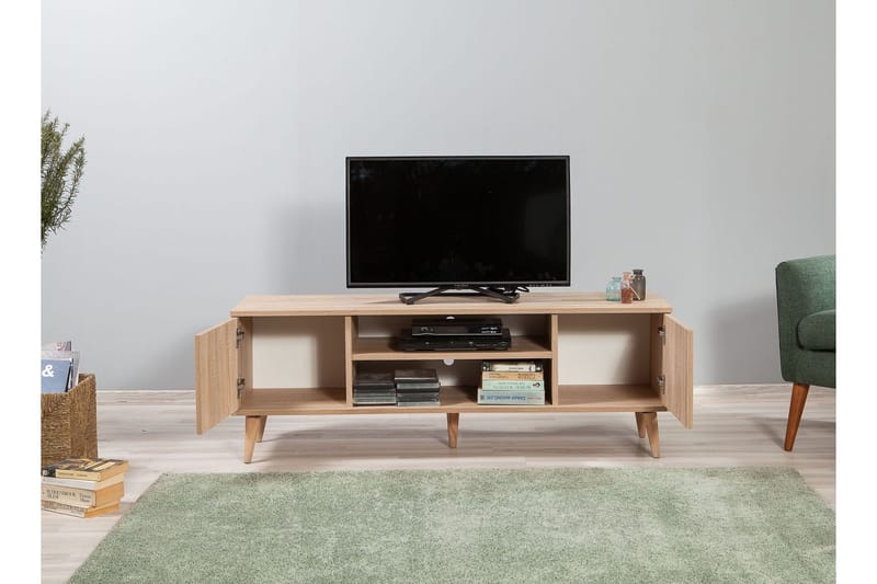 Brokind TV-Bänk 140 cm - Brun - Möbler - TV- & Mediamöbler - TV bänk & mediabänk