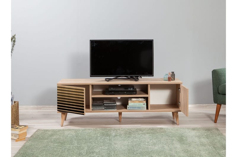 Brokind TV-Bänk 140 cm - Brun - Möbler - TV- & Mediamöbler - TV bänk & mediabänk