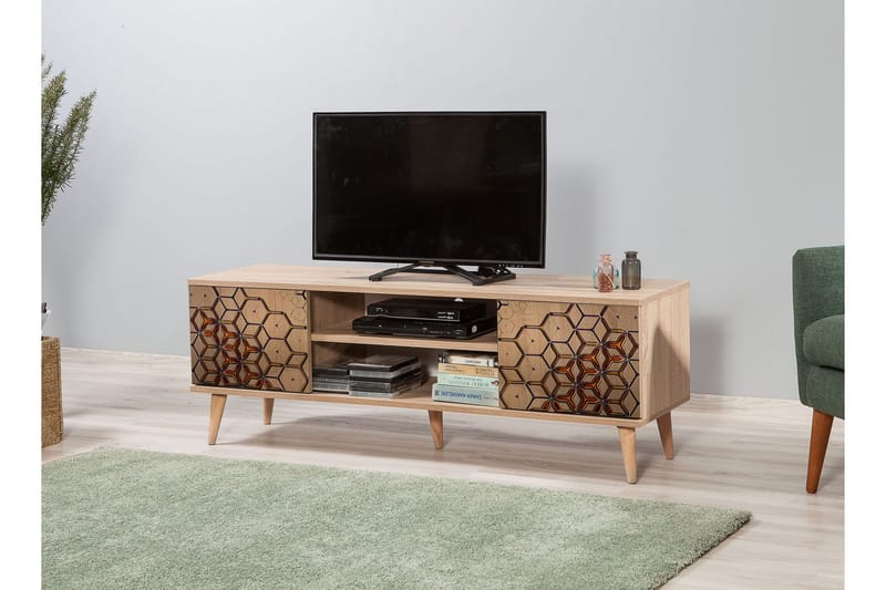 Brokind TV-Bänk 140 cm - Brun - Möbler - TV- & Mediamöbler - TV bänk & mediabänk