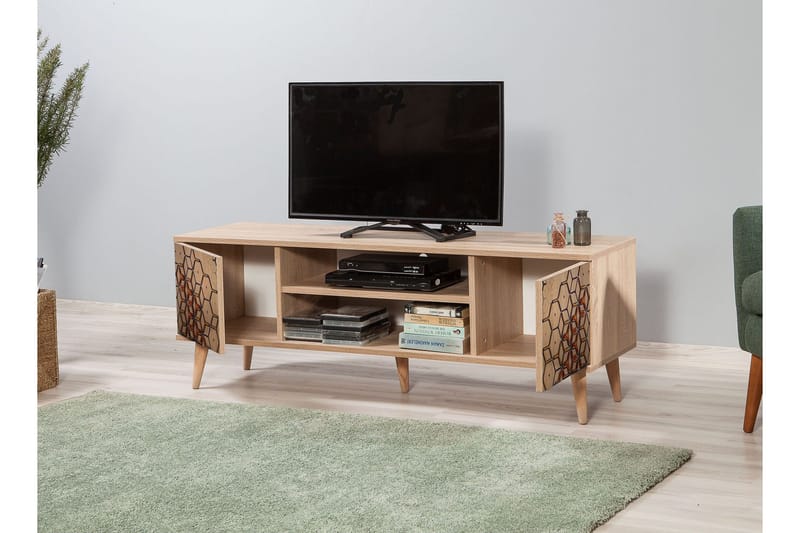 Brokind TV-Bänk 140 cm - Brun - Möbler - TV- & Mediamöbler - TV bänk & mediabänk