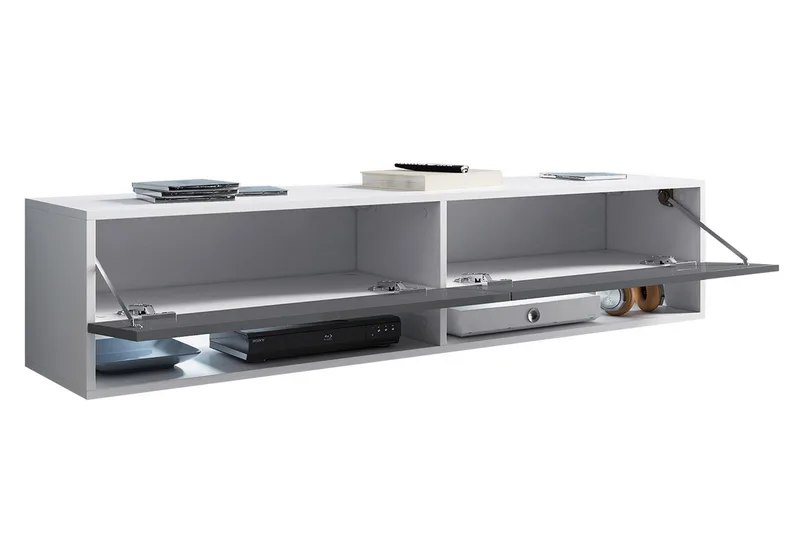 Brya TV-bänk 140x31x30 cm - Beige/Vit - Möbler - TV- & Mediamöbler - TV bänk & mediabänk