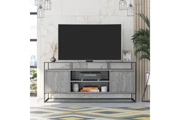 Camley Tv-bänk 136,6x49,8 cm Grå - Dorel Home - Möbler - TV- & Mediamöbler - TV bänk & mediabänk