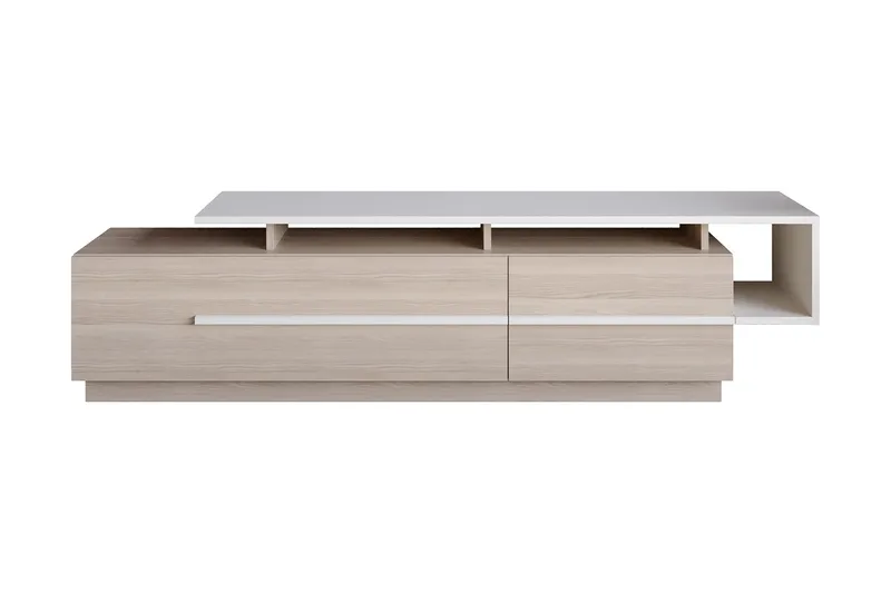 Campora Tv-bänk 150 cm, Natur/Vit