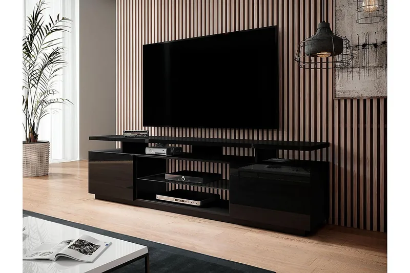 Ceasar TV-bänk 180 cm - Svart - Möbler - TV- & Mediamöbler - TV bänk & mediabänk