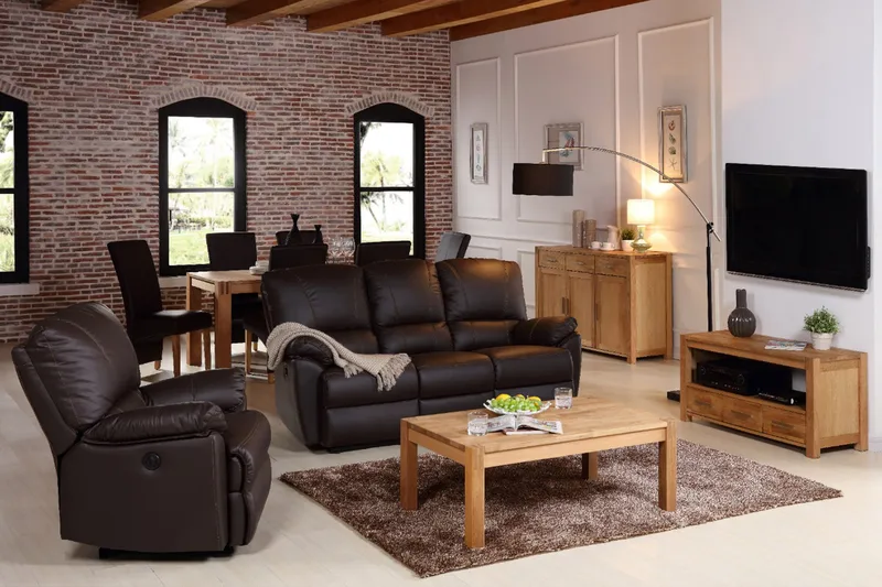 Chicago New TV-bänk 140 cm - Ek - Möbler - TV- & Mediamöbler - TV bänk & mediabänk