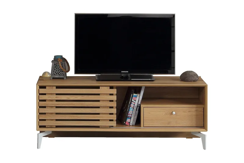 Comfortale Tv-bänk 100 cm, Grå Trä