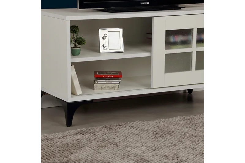 Comfortale Tv-bänk 100 cm - Vit - Möbler - TV- & Mediamöbler - TV bänk & mediabänk