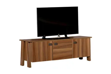Comfortale Tv Bänk 144 cm med Förvaring i Mörkt Trä - Brun - Möbler - TV- & Mediamöbler - TV bänk & mediabänk