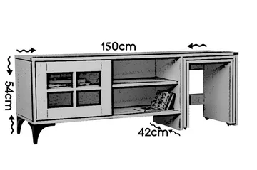 Comfortale Tv-bänk 150 cm - Ek - Möbler - TV- & Mediamöbler - TV bänk & mediabänk