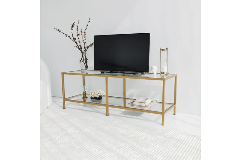 Condurso Tv-bänk 130 cm - Guld - Möbler - TV- & Mediamöbler - TV bänk & mediabänk
