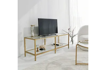 Condurso Tv-bänk 130 cm - Guld - Möbler - TV- & Mediamöbler - TV bänk & mediabänk