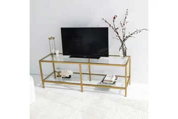 Condurso Tv-bänk 130 cm - Guld - Möbler - TV- & Mediamöbler - TV bänk & mediabänk