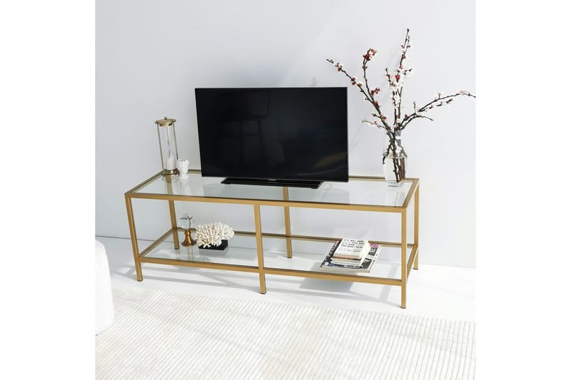 Condurso Tv-bänk 130 cm - Guld - Möbler - TV- & Mediamöbler - TV bänk & mediabänk