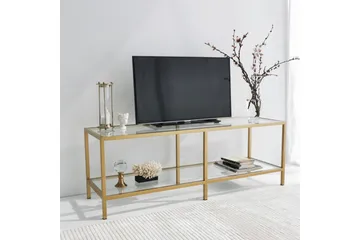 Condurso Tv-bänk 130 cm - Guld - Möbler - TV- & Mediamöbler - TV bänk & mediabänk