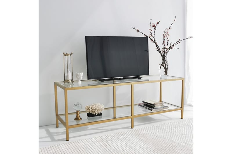 Condurso Tv-bänk 130 cm - Guld - Möbler - TV- & Mediamöbler - TV bänk & mediabänk