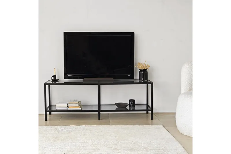 Condurso Tv-bänk 130 cm - Svart - Möbler - TV- & Mediamöbler - TV bänk & mediabänk