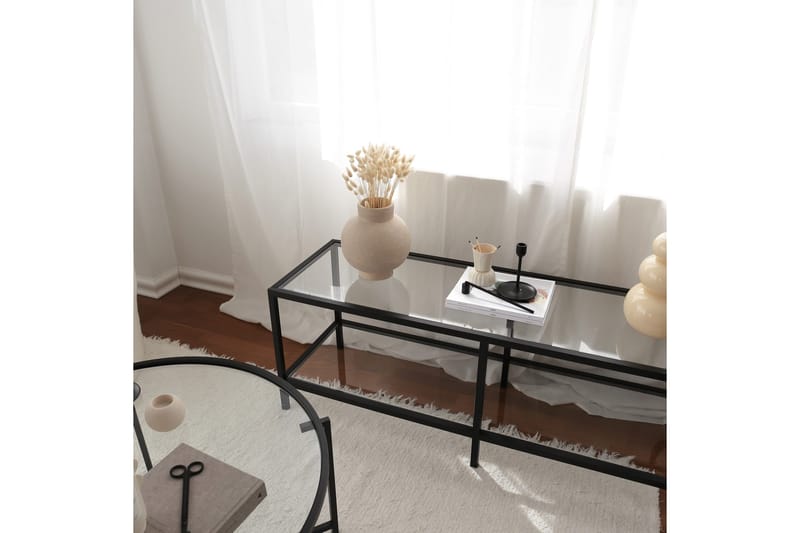 Condurso Tv-bänk 130 cm - Svart - Möbler - TV- & Mediamöbler - TV bänk & mediabänk