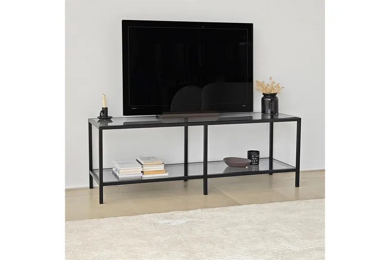 Condurso Tv-bänk 130 cm - Svart - Möbler - TV- & Mediamöbler - TV bänk & mediabänk