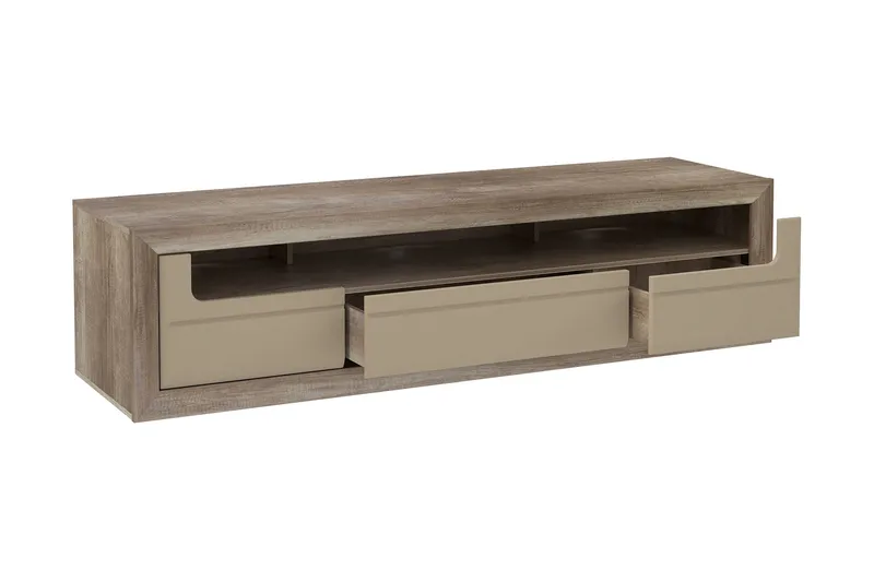 Corlius Tv-bänk 194 cm - Beige/Brun - Möbler - TV- & Mediamöbler - TV bänk & mediabänk